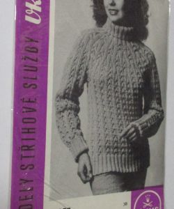Dámský pletený svetr - ruční pletení