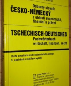 Odborný slovník německo-český z oblasti ekonomické, finanční a právní