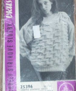 Vkus - Dámský pletený svetr s rovně vsazenými rukávy