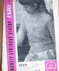 Vkus - Dívčí pletená halenka s louhými rukávy