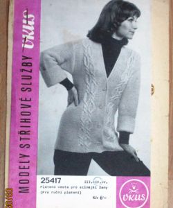 Vkus - Pletená vesta pro silnějšá ženy