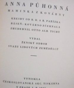 Anna Půhonná maminka z kovárny