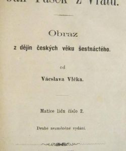 Jan Pašek z Vratu + Paní Lichnická