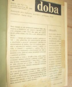 Doba - 1. ročník