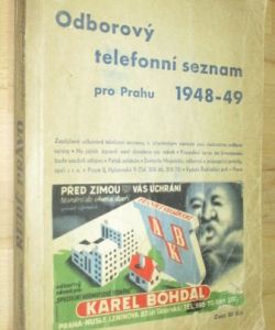 Odborový telefonní seznam pro Prahu 1948-49