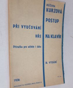 Postup při vyučování hře na klavír