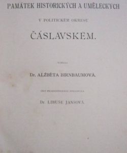 Soupis památek historických a uměleckých v okresu Čáslavském