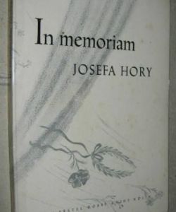 In memoriam Josefa Hory