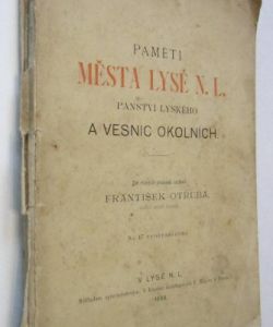 Paměti města Lysé n. /  L. panství Lyského a vesnic okolních