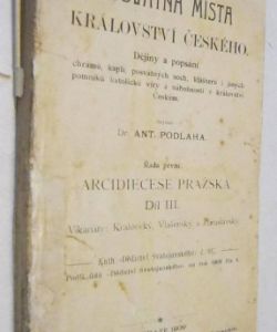 Posvátná místa král. Českého III. - Vikariáty Kralovický, Vlašimský a Zbraslavský