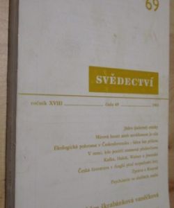 Svědectví- ročník XVIII - číslo 69