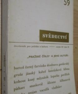 Svědectví- ročník XV - číslo 59