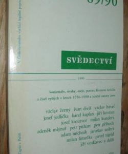 Svědectví- ročník XXIII - číslo 89/90