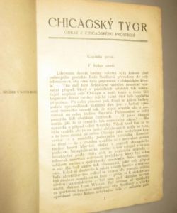 Chicagský tygr - (Obraz z chicagského podsvětí)