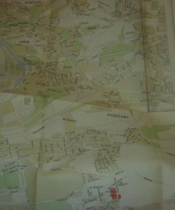 Praha - mapa 1960 II. Spartakiáda