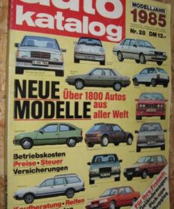 Auto katalog 1985