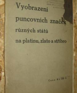 Vyobrazení puncovních značek různých států na platinu, zlato a stříbro