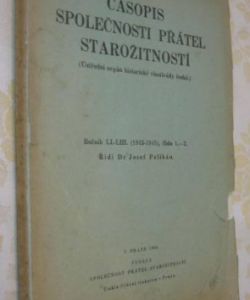 Časopis společnosti přátel starožitností číslo 1-2