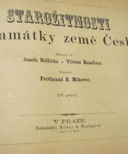 Starožitnosti a památky země České I-II