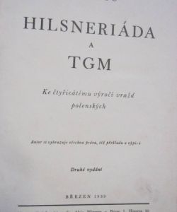 Hilsneriáda a TGM