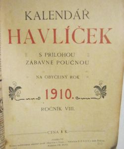 Havlíček s přílohou na rok 1910